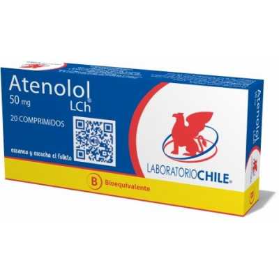 Atenolol 50mg x20com. (Chile)