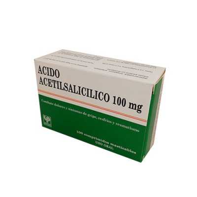Acido Acetilsalicilico 100mg x100com. (Pasteur)