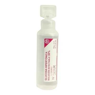 GLUCOSA HIPERTONICA 30 AMP PLASTICA 20ml BPH 