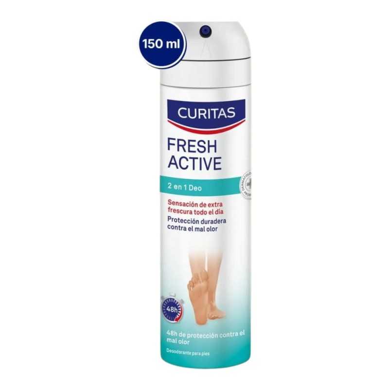 CURITAS DESODORANTE PIES FRESH ACTIVE SPRAY 150 ML