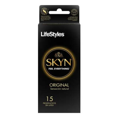 Lifestyles Skyn Original preservativos sin latex x 15 unidades.