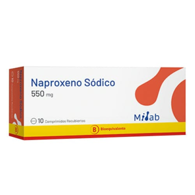 Naproxeno 550 mg x 10 comprimidos. (Mintlab)