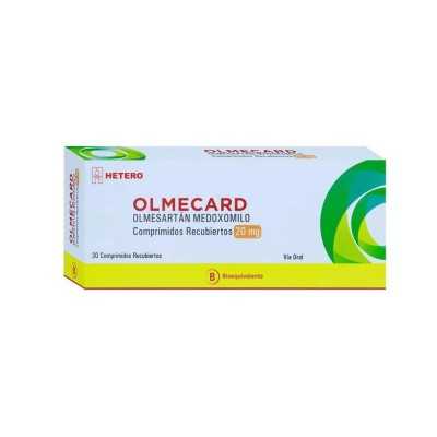 OLMECARD 20mg X30COM REC VENCE 02 26