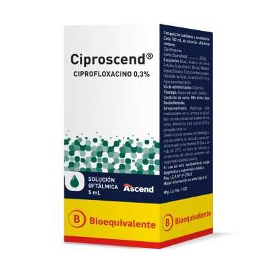 CIPROSCEND 0 3 SOL OFTALMICA X 5 ml CENABAST 
