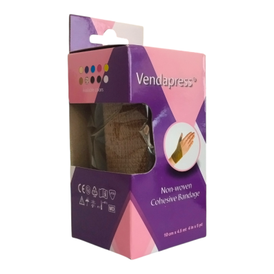 Venda Autoadherente Tipo Coban Piel 10cm x 4.5m (Vendapress)