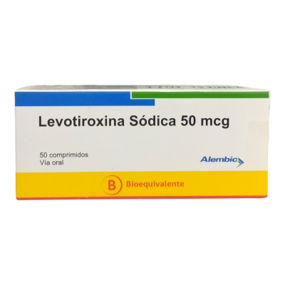 Levotiroxina 50 mcg x 50 comprimidos. Alembic (Cenabast)