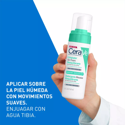 Cerave limpiador Air Foam reequilibrante 148 ml.