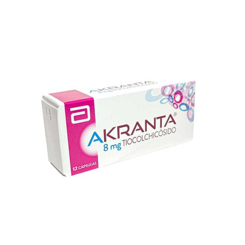 AKRANTA 8MG X12CAP Vence 30-08-2026 AKRANTA 8MG X12CAP Vence 30-08-2026