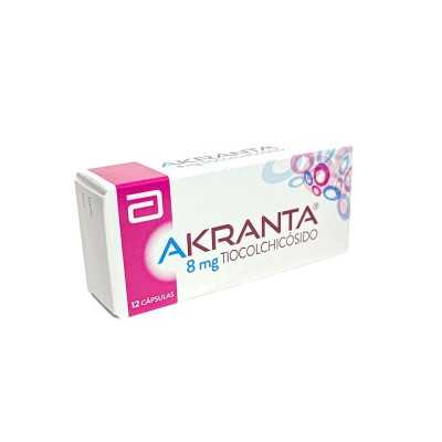 AKRANTA 8MG X12CAP Vence 30-08-2026 