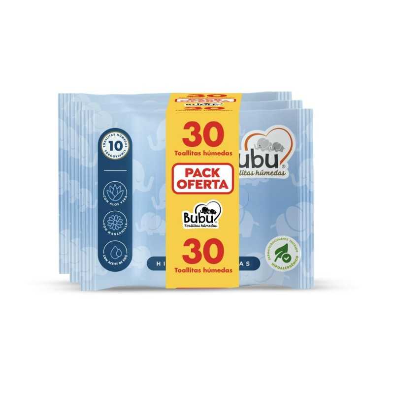 BUBU TOALLITAS HUMEDAS CON ACEITE EMU 10X3