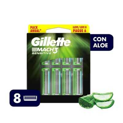 GILLETTE MACH3 SENSITIVE REPUESTO X8