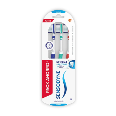 Sensodyne Cepillo Repara y Protege Suave x 3 unidades.