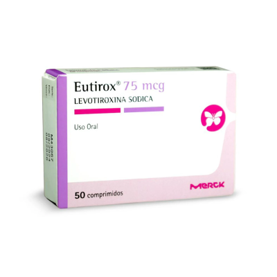 Eutirox 75 mcg x 50 comprimidos.
