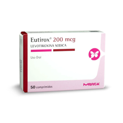 Eutirox 200 mcg x 50 comprimidos.