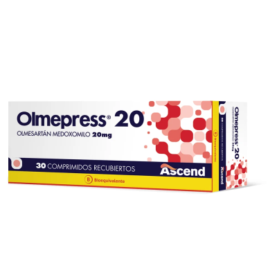 Olmepress 20 mg x 30 comprimidos.