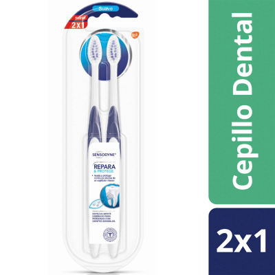 Sensodyne Cepillo Repara y Protege Suave x 2 unidades.