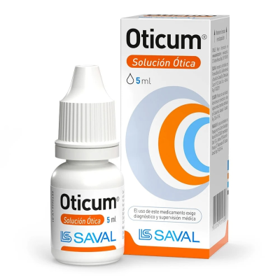 Oticum solución ótica 5 ml.