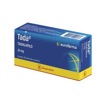 TADA 20MG X4COM EUROFARMA 