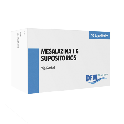 Mesalazina 1 g. x 10 supositorios. Difem (Cenabast)