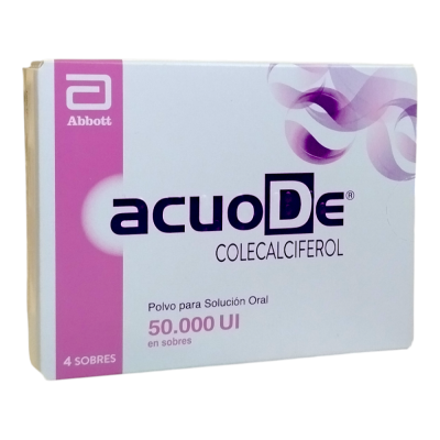 Acuode 50.000 U.I. polvo para solución oral x 4 sobres.