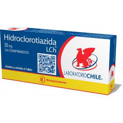 Hidroclorotiazida 50mg x20com. (Chile)
