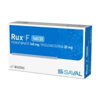 Rux F 160/20 mg x 30 comprimidos. Colesterol y Trigliceridos