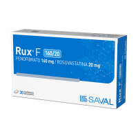 Rux F 160/20 mg x 30 comprimidos. Colesterol y Trigliceridos