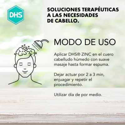 DHS Zinc shampoo anticaspa grasa 240 ml.