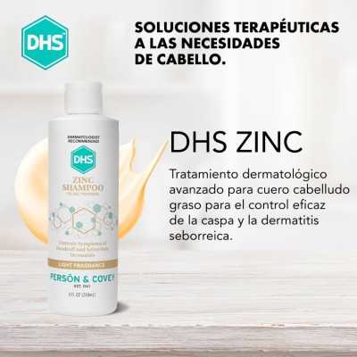 DHS Zinc shampoo anticaspa grasa 240 ml.