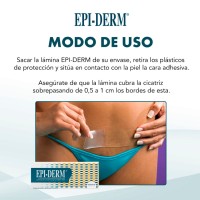 Epiderm Edg 1000 lámina de silicona 3,5 cm x 14,5 cm Cicatrizantes