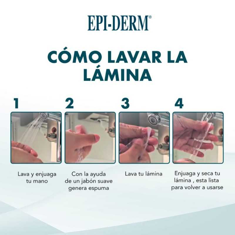 Epiderm Edg 1000 lámina de silicona 3,5 cm x 14,5 cm Cicatrizantes