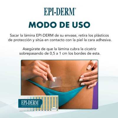 Epiderm Edg 499 parche silicona 3 cm. x 3 cm.