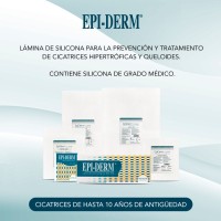 Epiderm Edg 499 parche silicona 3 cm. x 3 cm. Cicatrizantes