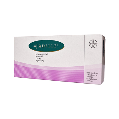 Jadelle 75mg Caja x 2 implantes subdérmicos