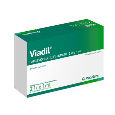 Viadil 5mg Solución Inyectable x 2 ampollas.