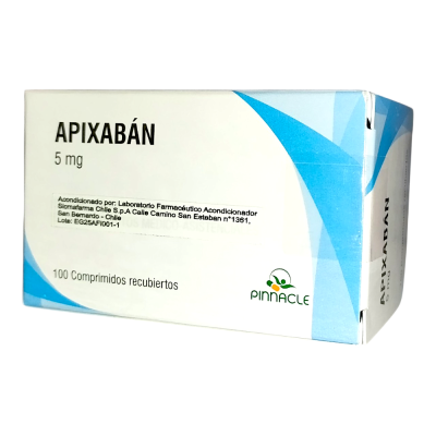 Apixaban 5 mg x 100 comprimidos recubiertos. Pinnacle (Cenabast)