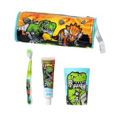 GELATTI SET DENTAL PASTA CEPILLO VASO DINOREX