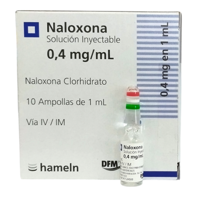 Naloxona 0,4mg/ml x 1 ampolla. (Difem)