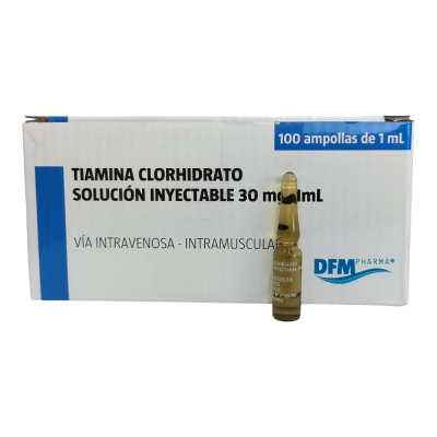 Tiamina Clorhidrato (Vitamina B1) 30mg/1ml (Difem)