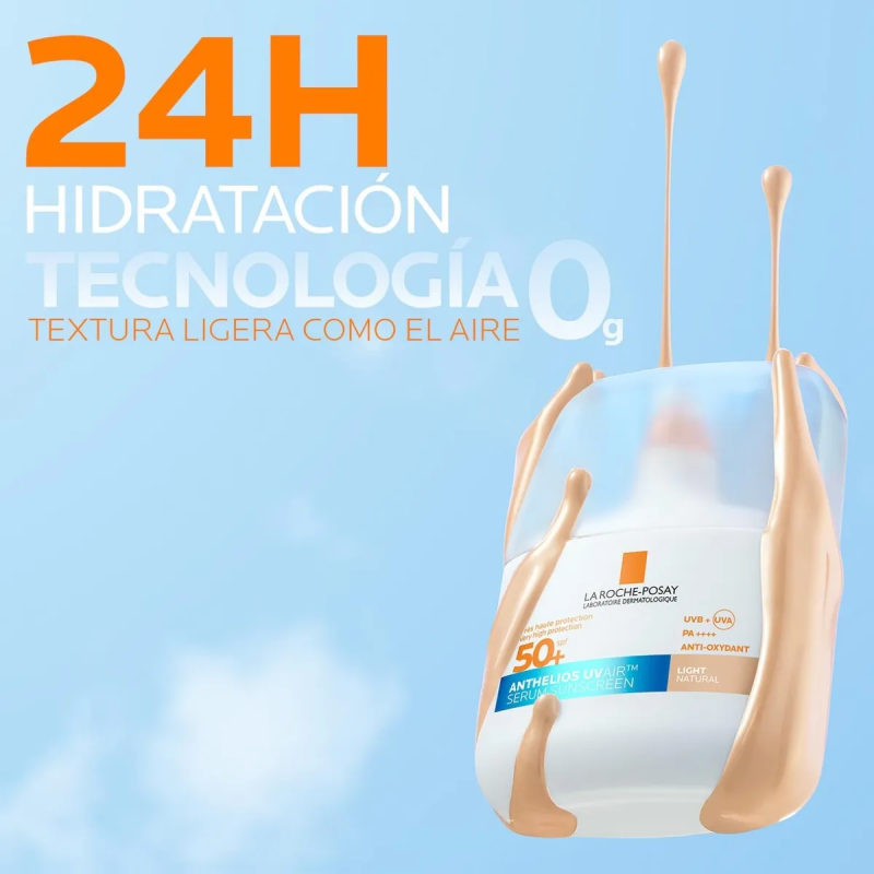 Anthelios UV Air protector solar fluido invisible color light FPS50+ 50 ml. Protector solar de rostro