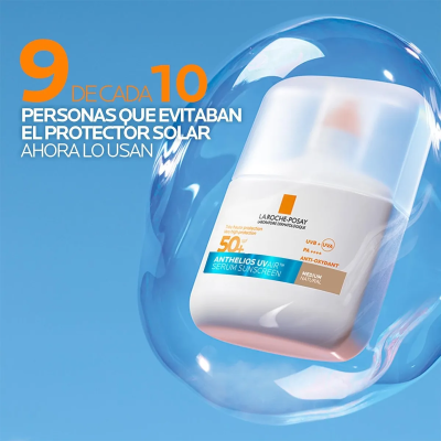 Anthelios UV Air protector solar fluido invisible color medium FPS50+ 50 ml.