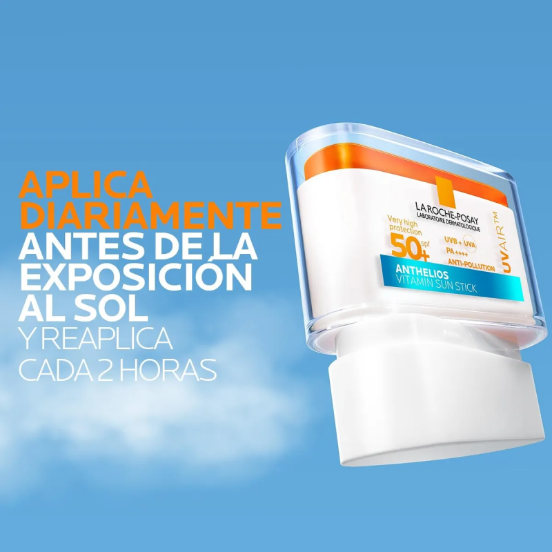 Anthelios UV Air Stick protector solar en barra SPF 50+ 10 ml. Protector solar de rostro
