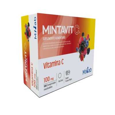 MINTAVIT-C 100MG FRUTOS ROJOS X100COM