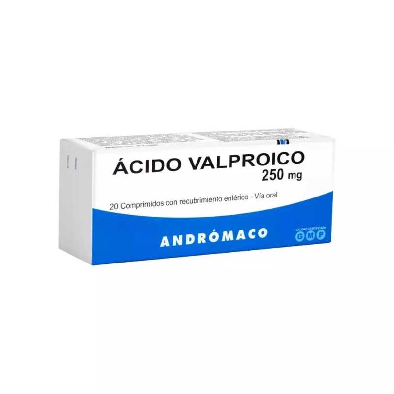 ACIDO VALPROICO 250mg x20com ANDROMACO CENABAST 