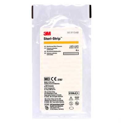 STERI STRIP 1548 AMARILLO 25x125mm