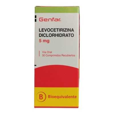 LEVOCETIRIZINA 5MG X30COM GENFAR 