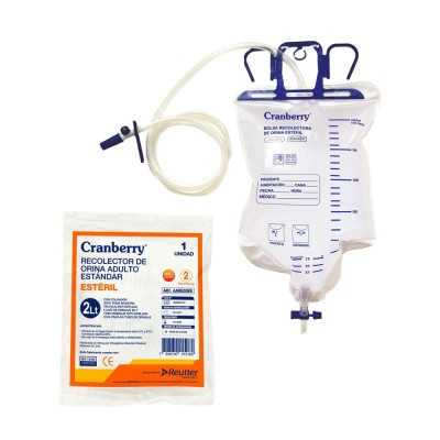RECOLECTOR ORINA ADULTO ESTANDAR 2 LT CRANBERRY