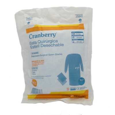 BATA QUIRURGICA ESTERIL DESECHABLE CRANBERRY T S