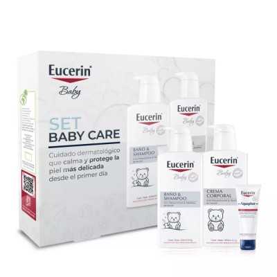 EUCERIN BABY SET BAÑO SHAMPOO CREMA AQUAPHOR