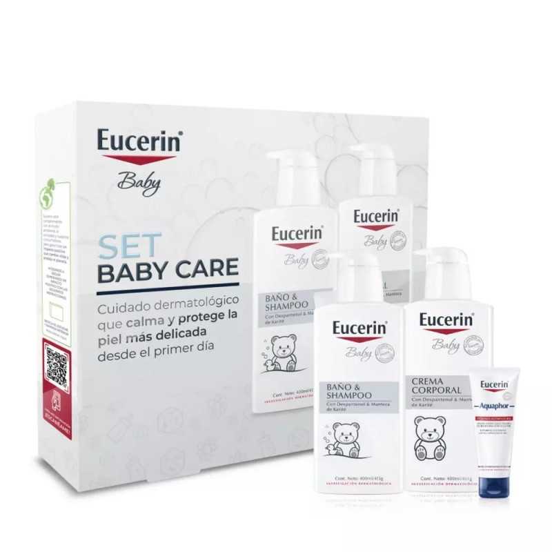 EUCERIN BABY SET BAÑO SHAMPOO CREMA AQUAPHOR